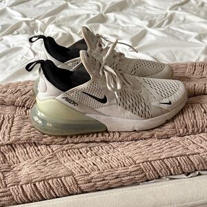 Nike Air Max 270 Women's Sneakers - Cream and Black